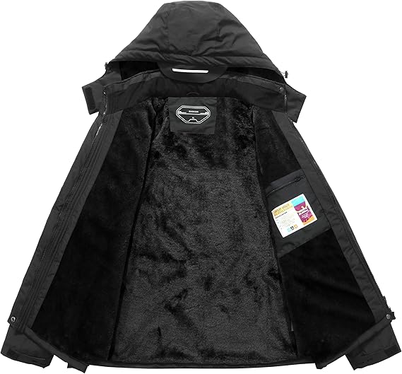 Men's Ski Jacket Winter Warm Snow Coat Waterproof Windbreaker Hooded Work Outerwear Snowboarding Jackets